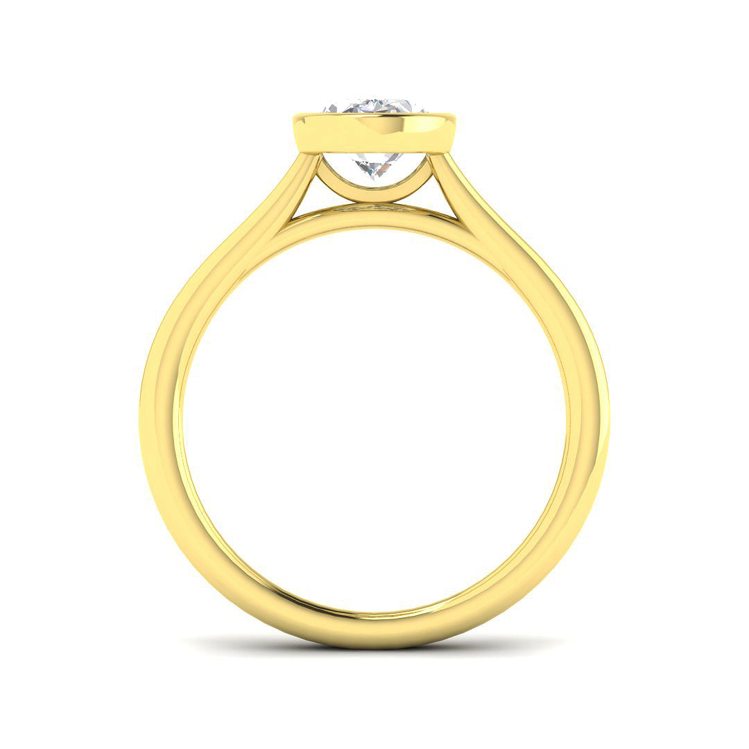 9ct Yellow Gold 1.05ct E VS2 Laboratory Grown CVD Ring