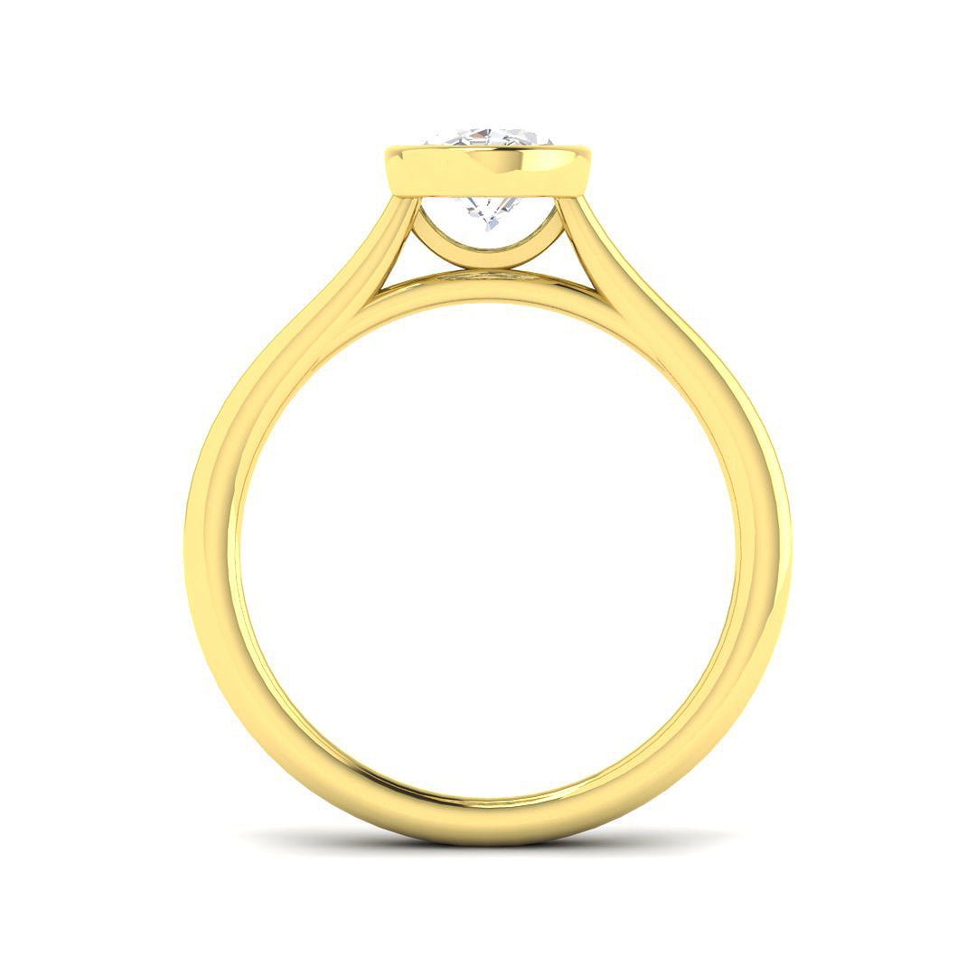 9ct Yellow Gold 1.04ct E VS2 Laboratory Grown CVD Ring