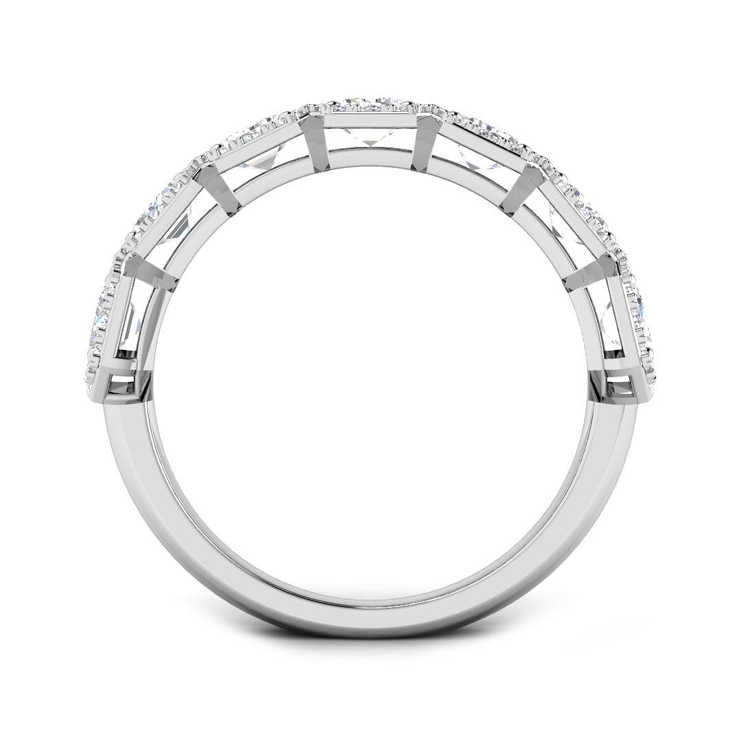 9ct White Gold 2.73ct Laboratory Grown CVD Ring