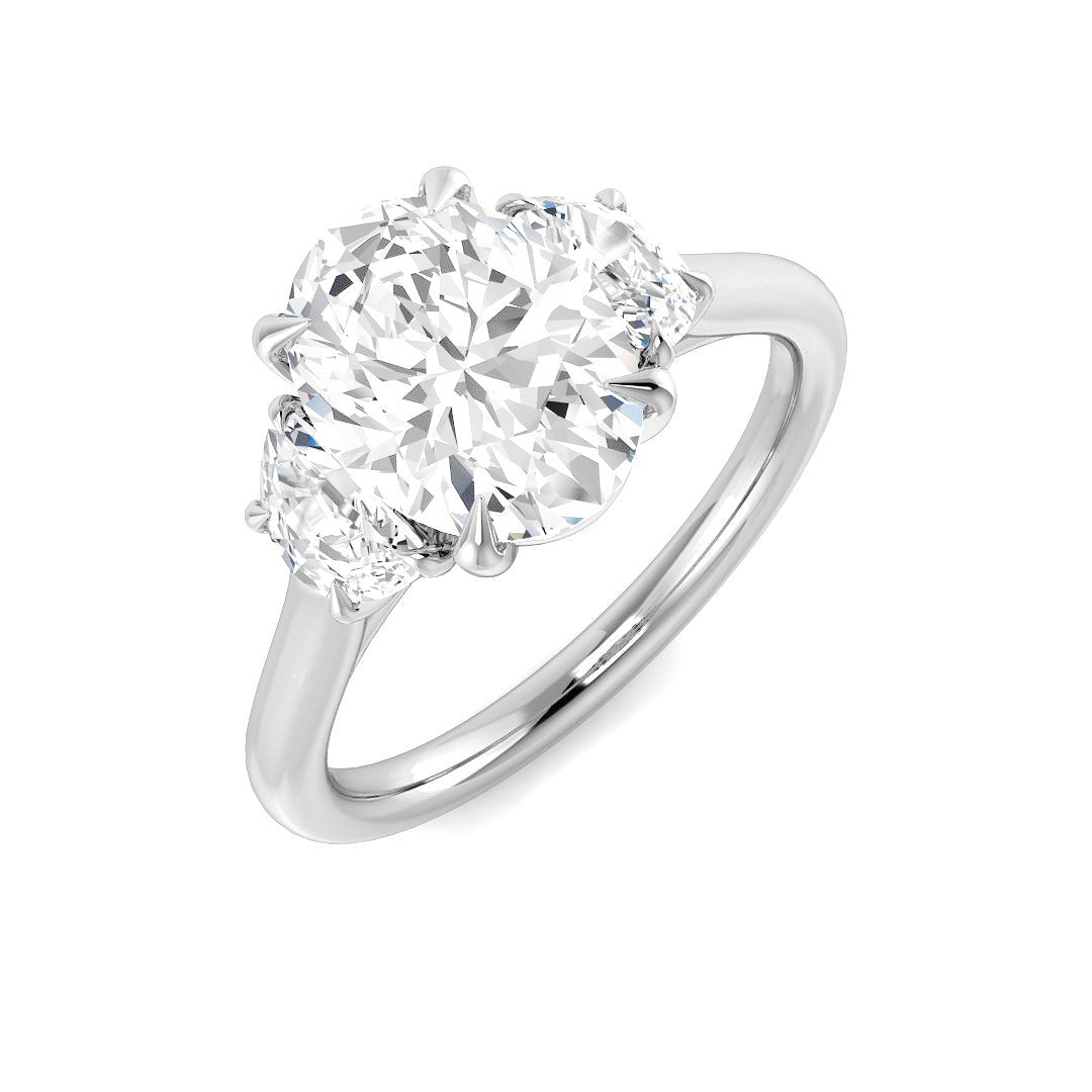 9ct White Gold 2.60ct D VS2 Laboratory Grown CVD Ring