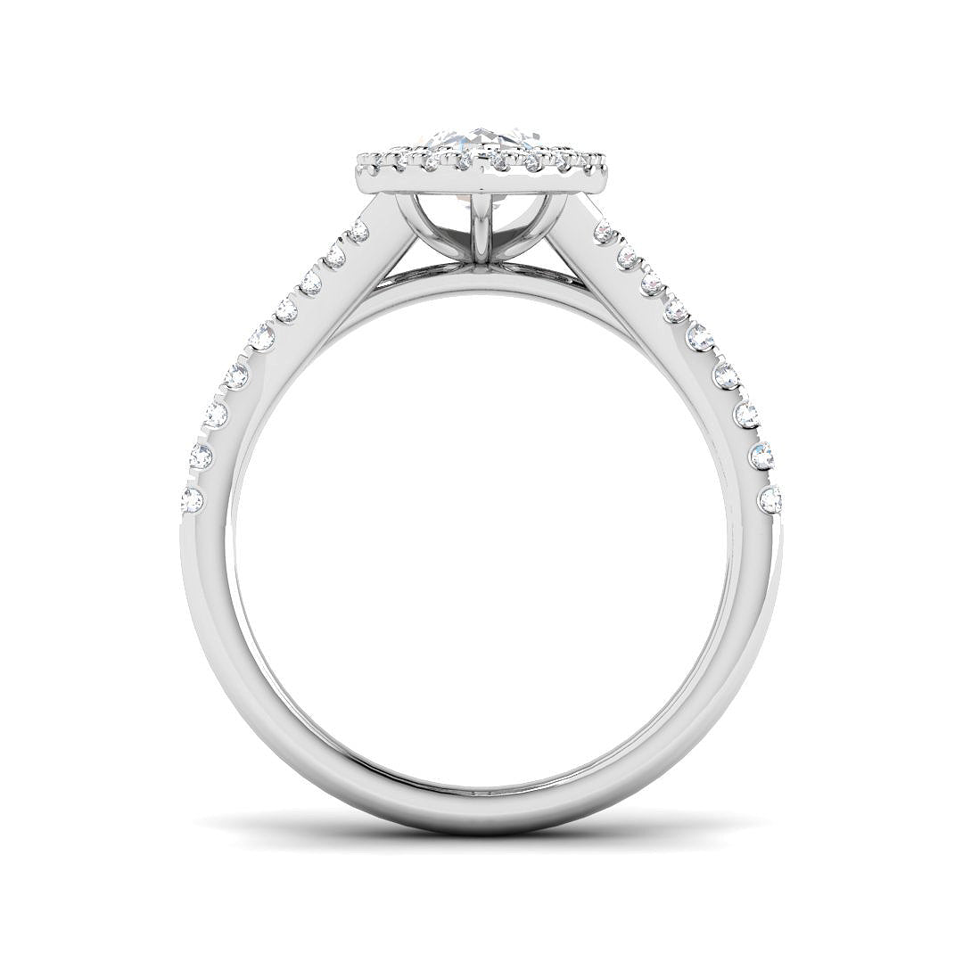 9ct White Gold 1.53ct E VS2 Laboratory Grown CVD Ring