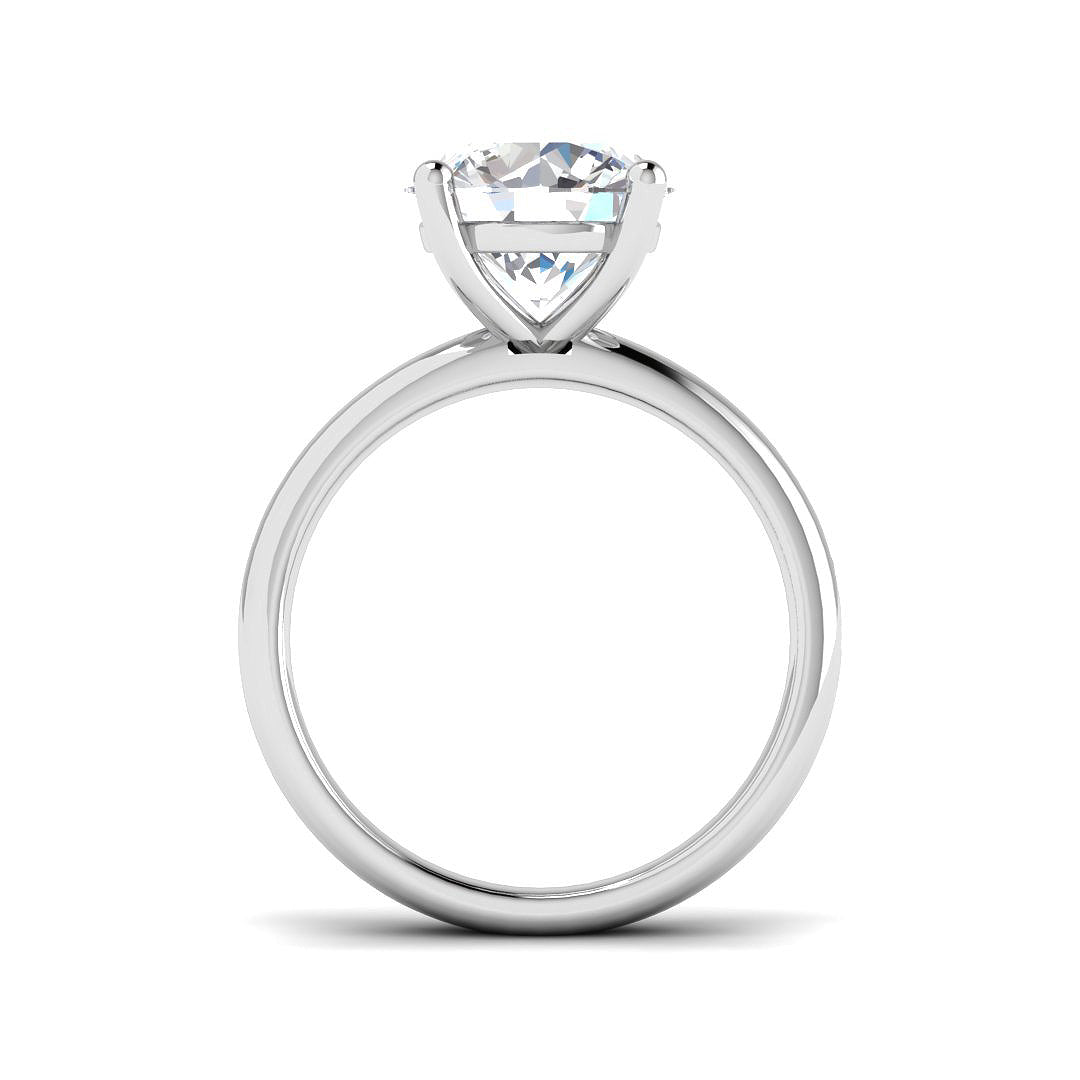 Platinum 3.04ct E SI2 Diamond Ring