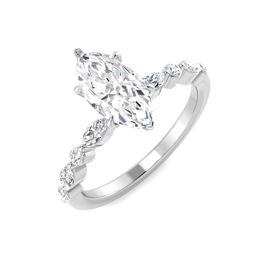 Platinum 1.44ct E VS2 Laboratory Grown CVD Ring