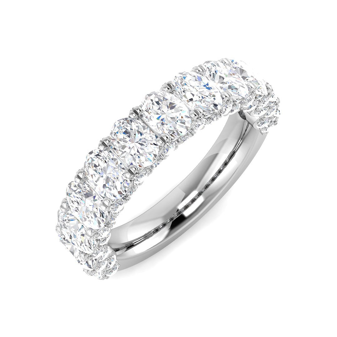 9ct White Gold 3.18ct Laboratory Grown CVD Ring