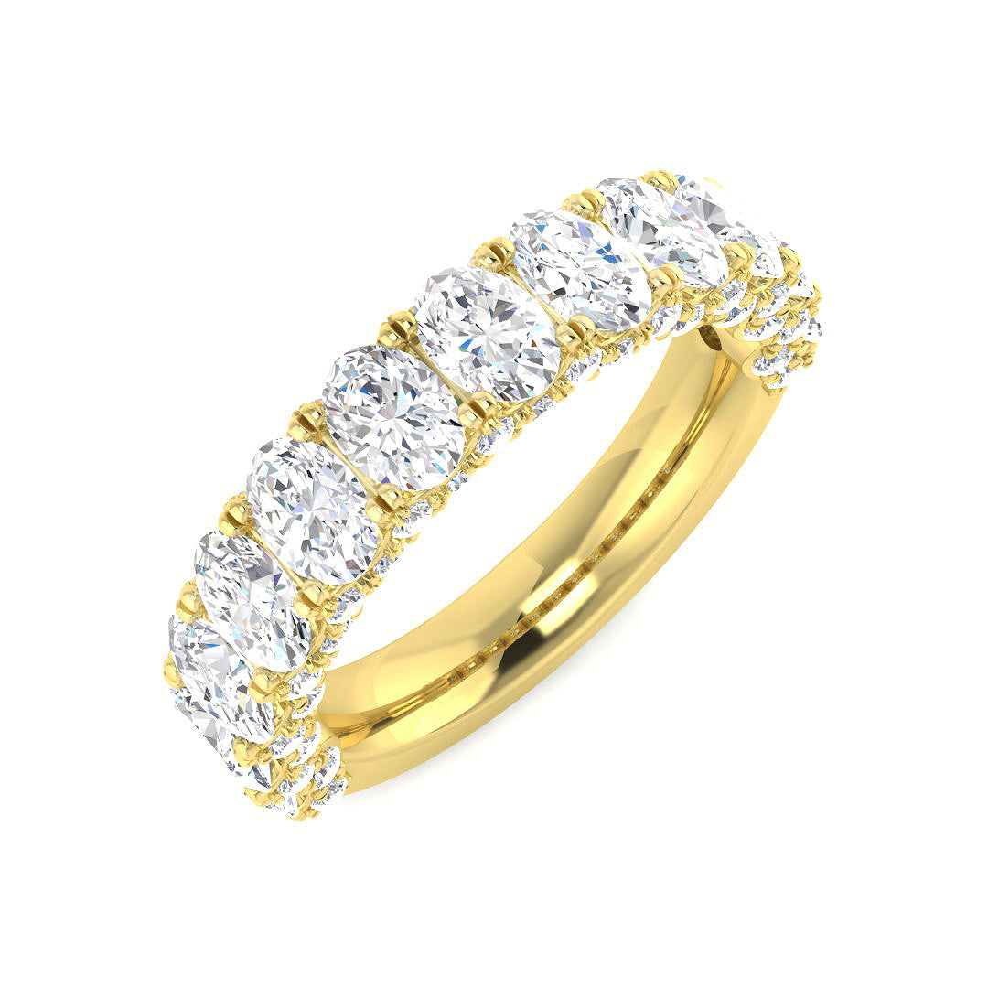 9ct Yellow Gold 3.18ct Laboratory Grown CVD Ring