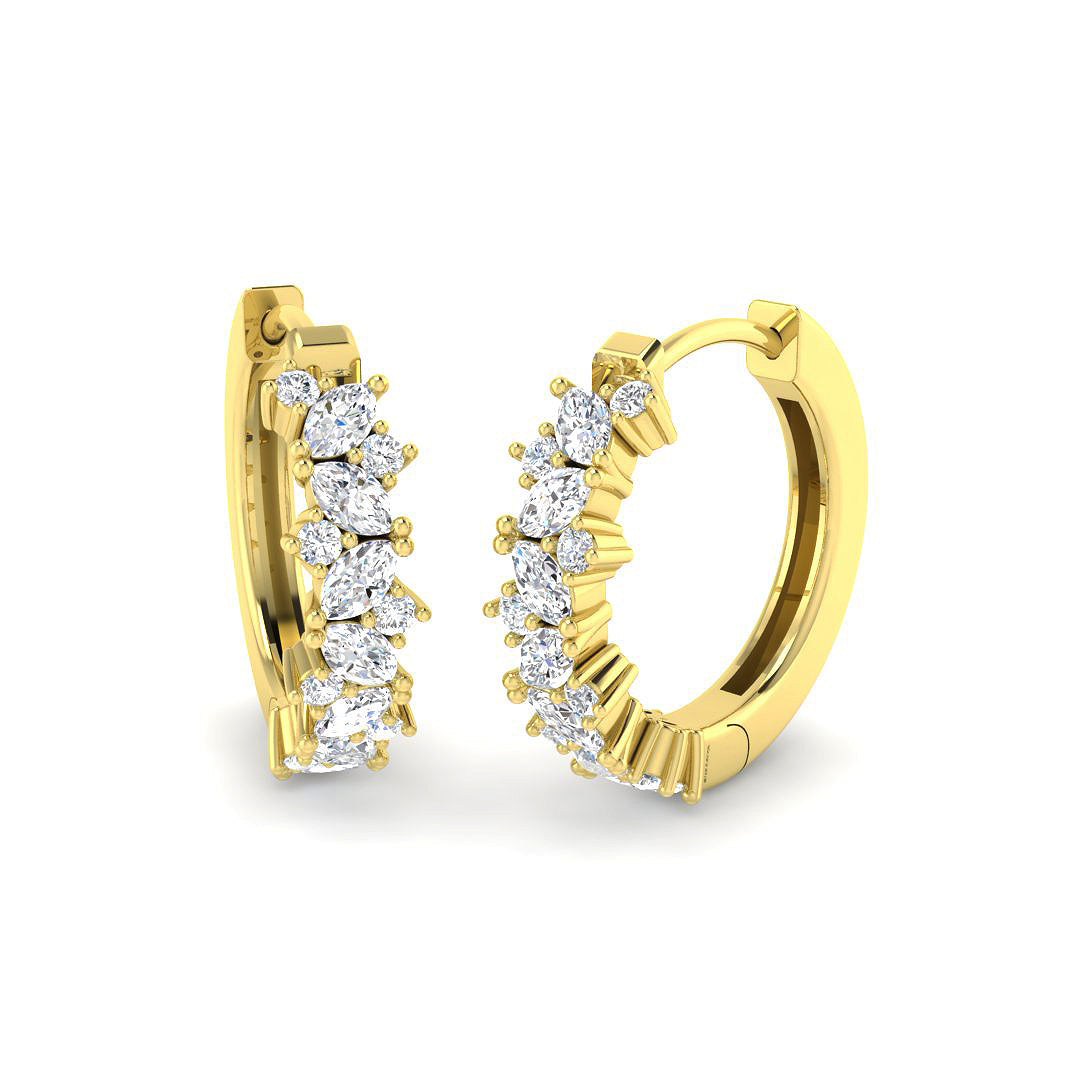 18ct Yellow Gold 0.54ct Diamond Earrings