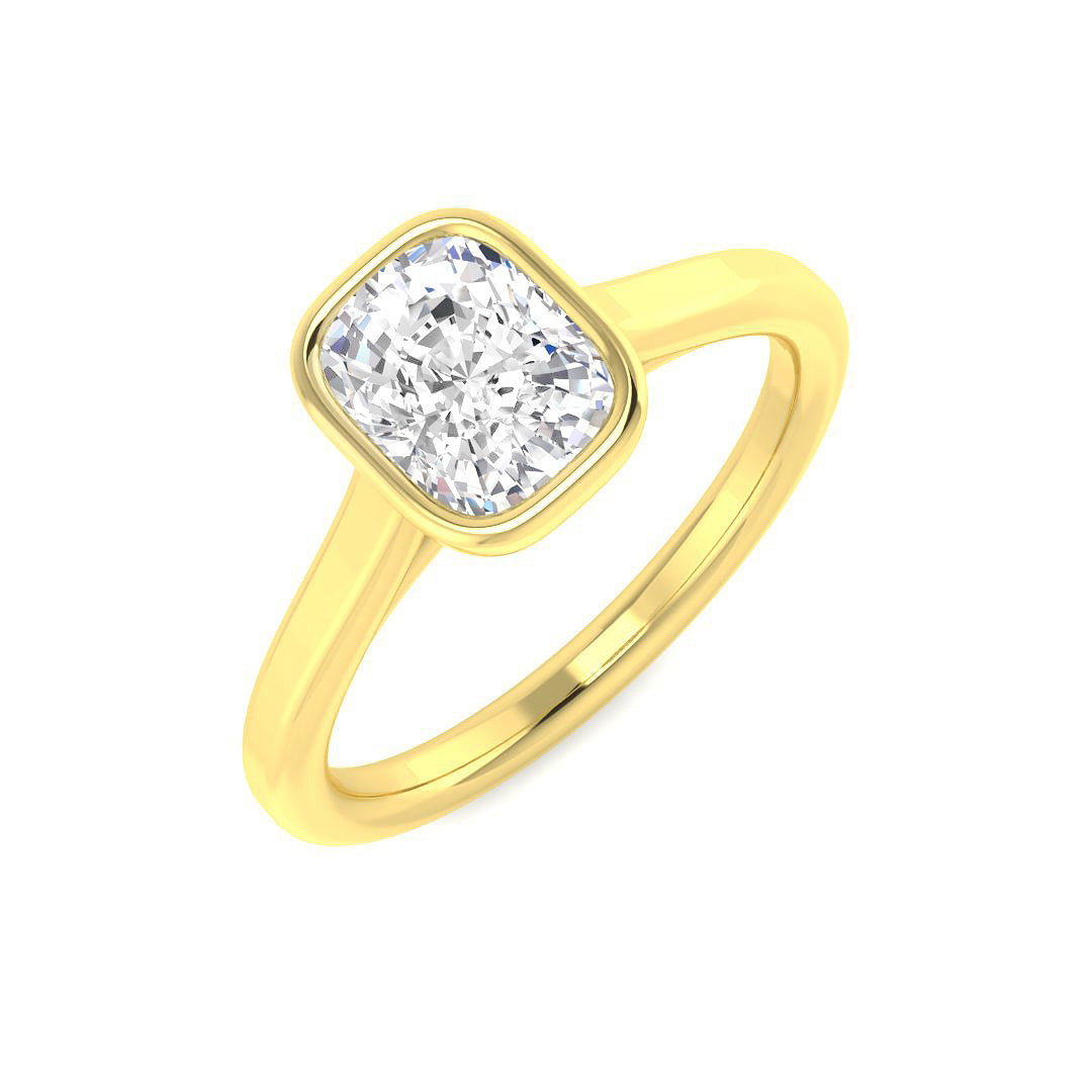 9ct Yellow Gold 1.01ct D VS1 Laboratory Grown CVD Ring
