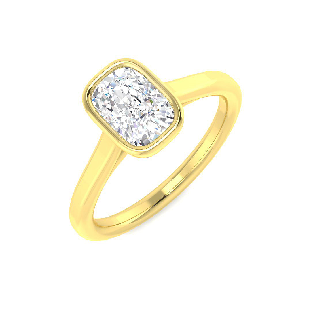 9ct Yellow Gold 1.00ct E VS2 Laboratory Grown CVD Ring