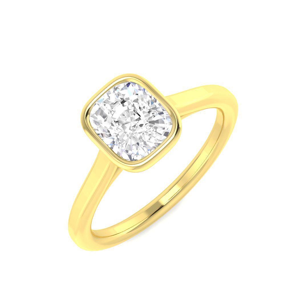 9ct Yellow Gold 1.01ct D VS1 Laboratory Grown CVD Ring