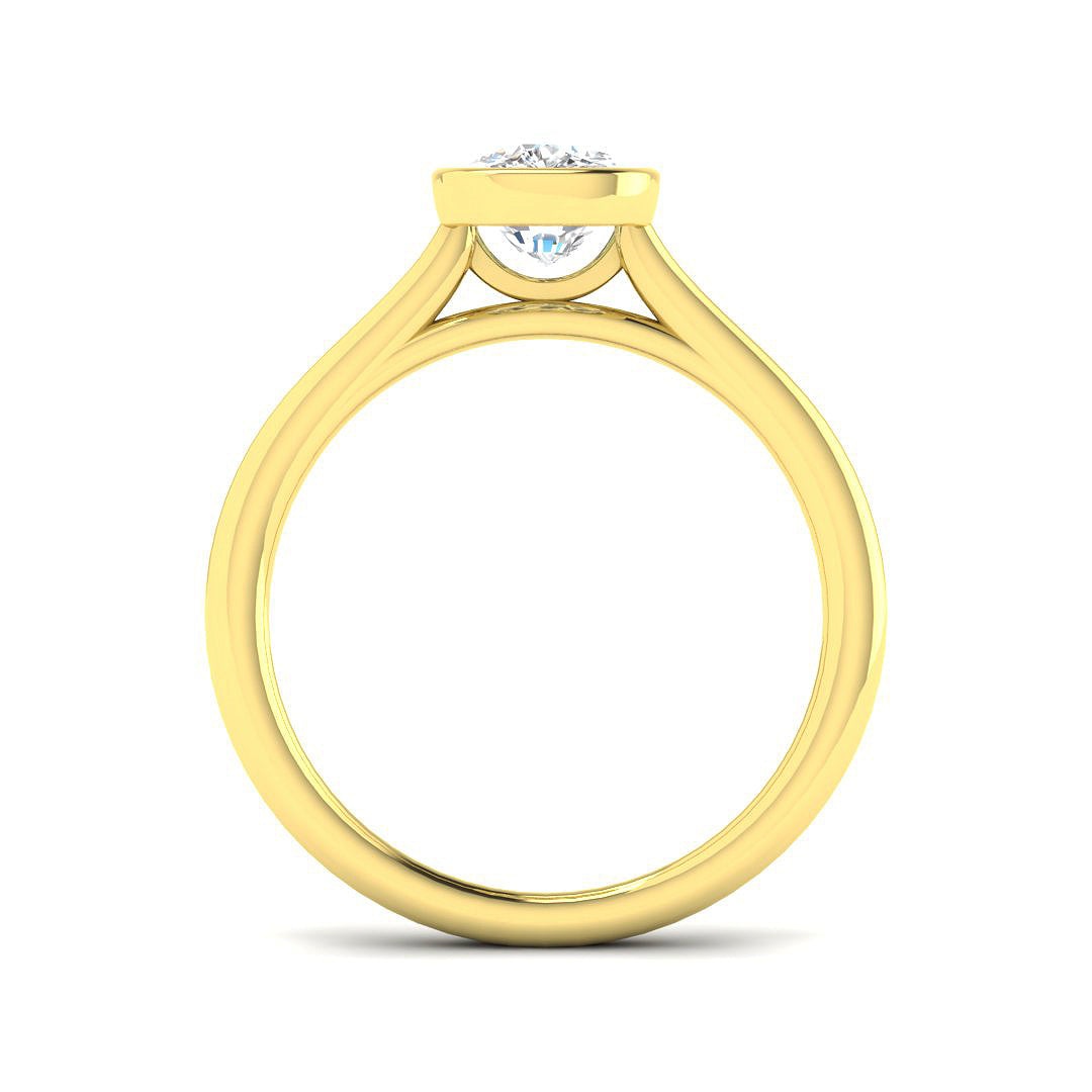 9ct Yellow Gold 1.01ct D VS1 Laboratory Grown CVD Ring