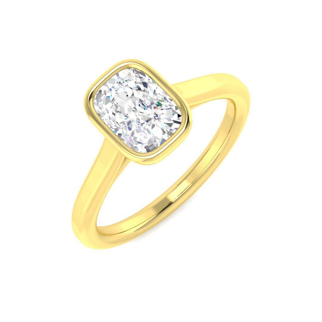 9ct Yellow Gold 1.03ct E VS2 Laboratory Grown CVD Ring
