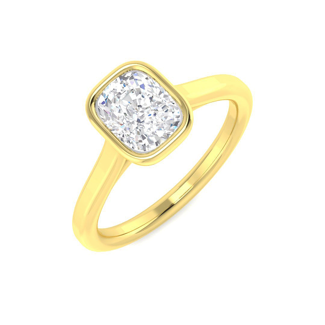 9ct Yellow Gold 1.02ct E VS2 Laboratory Grown CVD Ring