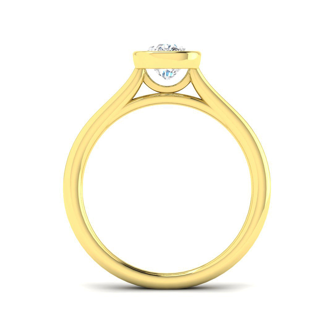 9ct Yellow Gold 1.02ct E VS2 Laboratory Grown CVD Ring