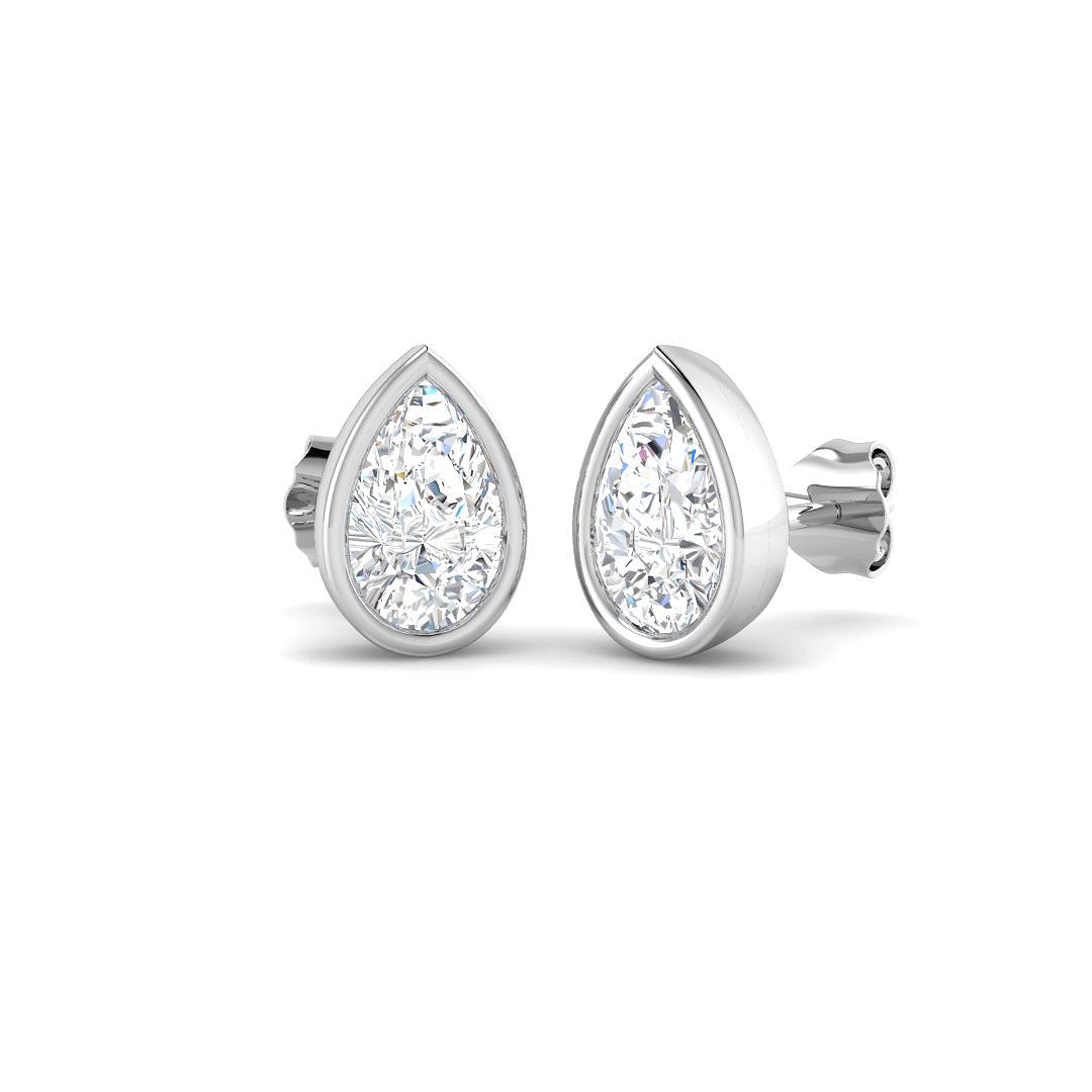 9ct White Gold 2.00ct E VS2 Laboratory Grown CVD Earrings