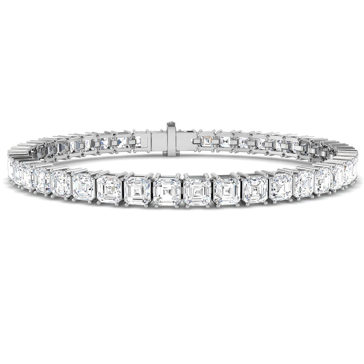 9ct White Gold 16.14ct Laboratory Grown CVD Bracelet