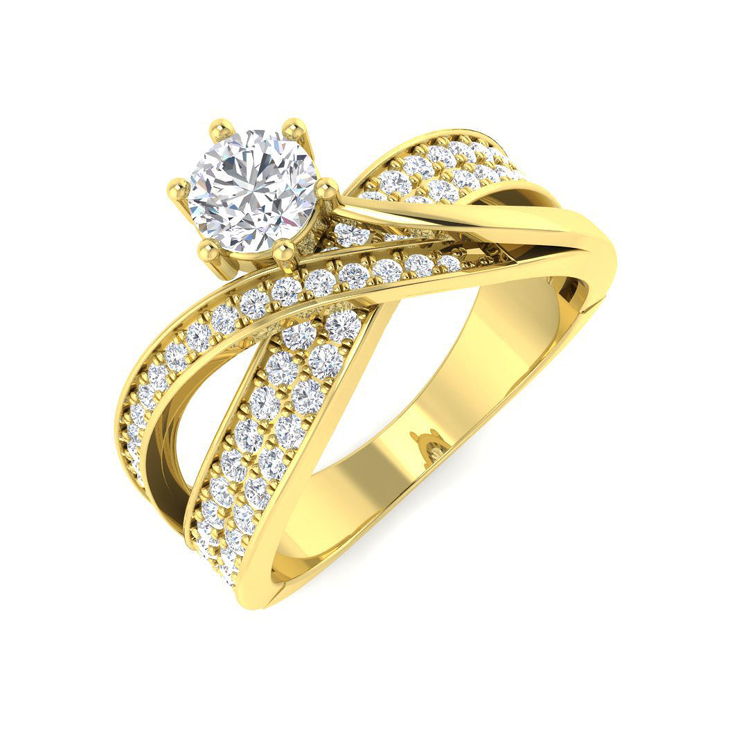 9ct Yellow Gold 1.02ct G SI2 Diamond Ring