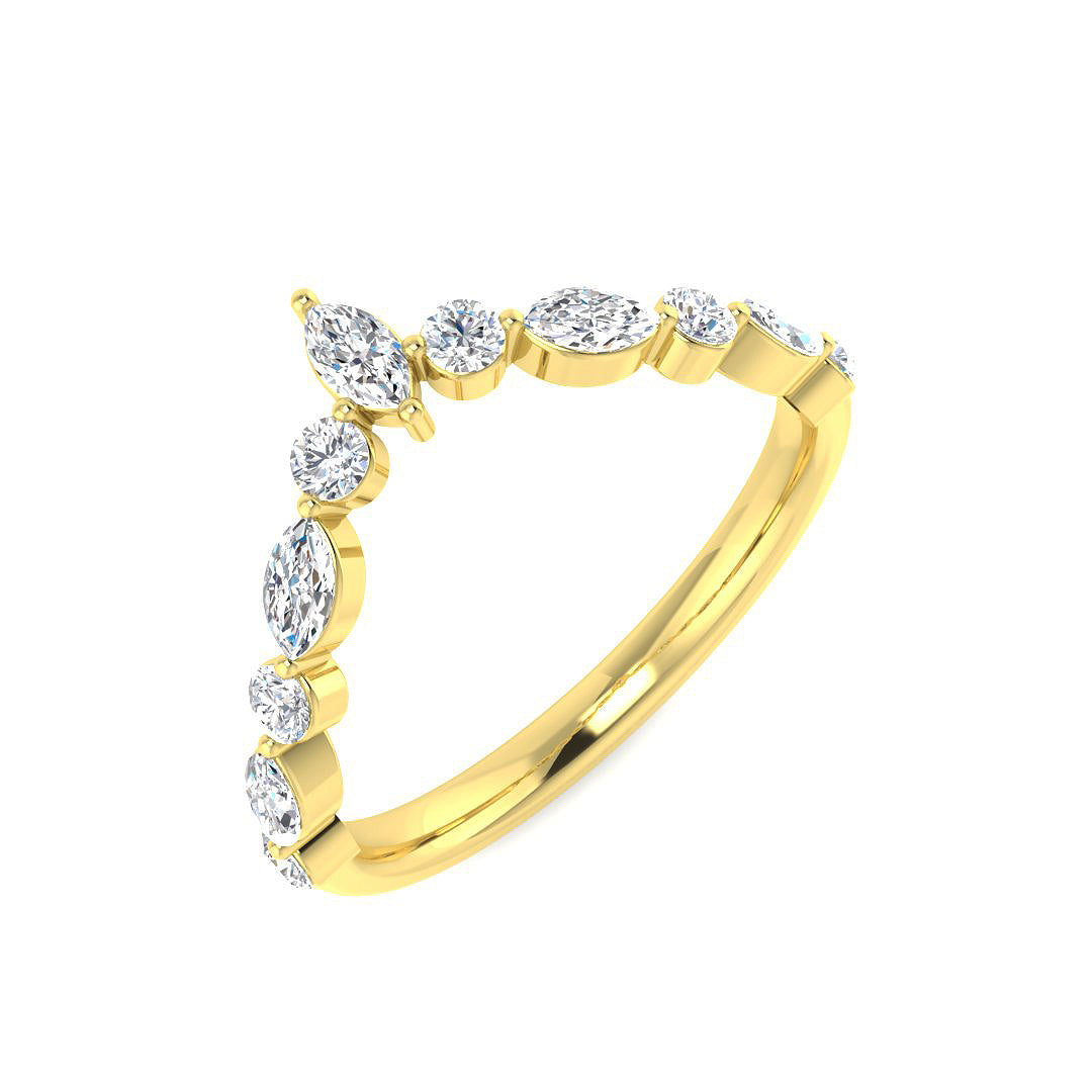 9ct Yellow Gold 0.53ct Diamond Ring