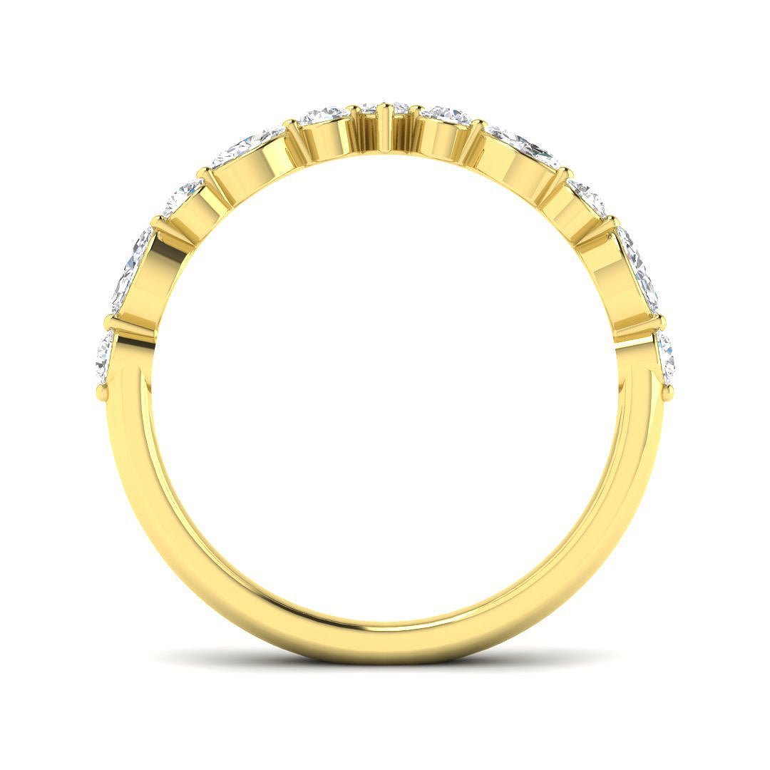 9ct Yellow Gold 0.53ct Diamond Ring