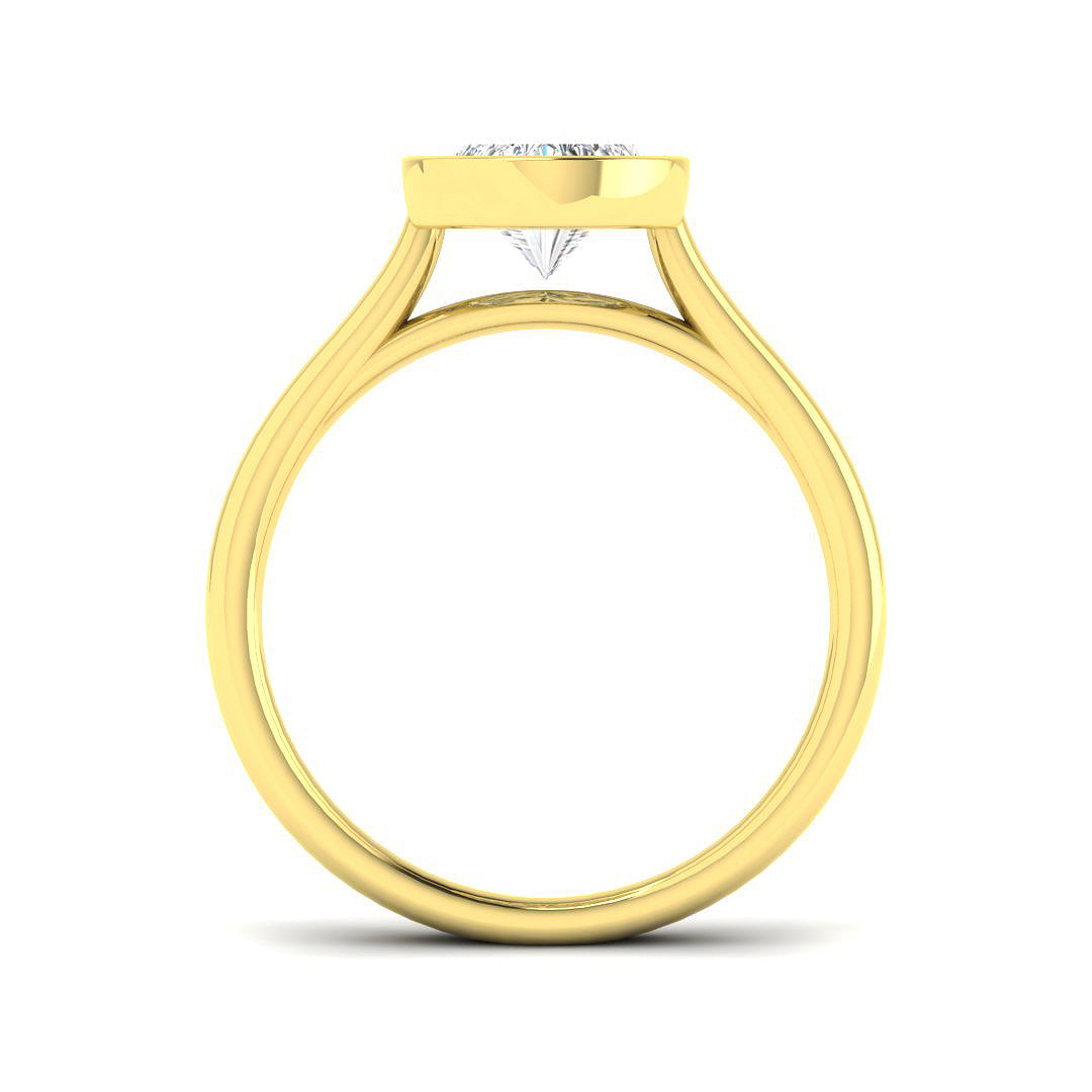 9ct Yellow Gold 2.57ct Laboratory Grown CVD Ring