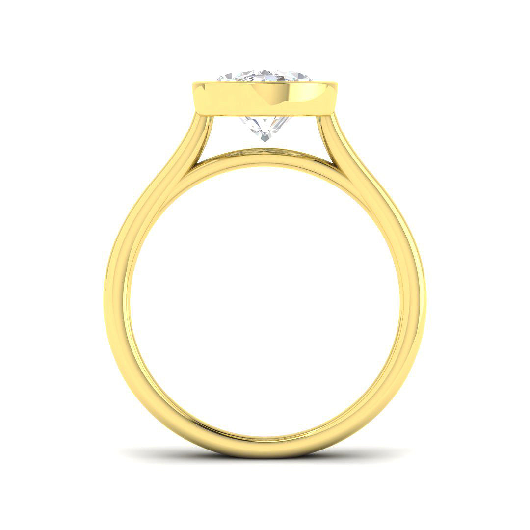 9ct Yellow Gold 3.03ct Laboratory Grown CVD Ring