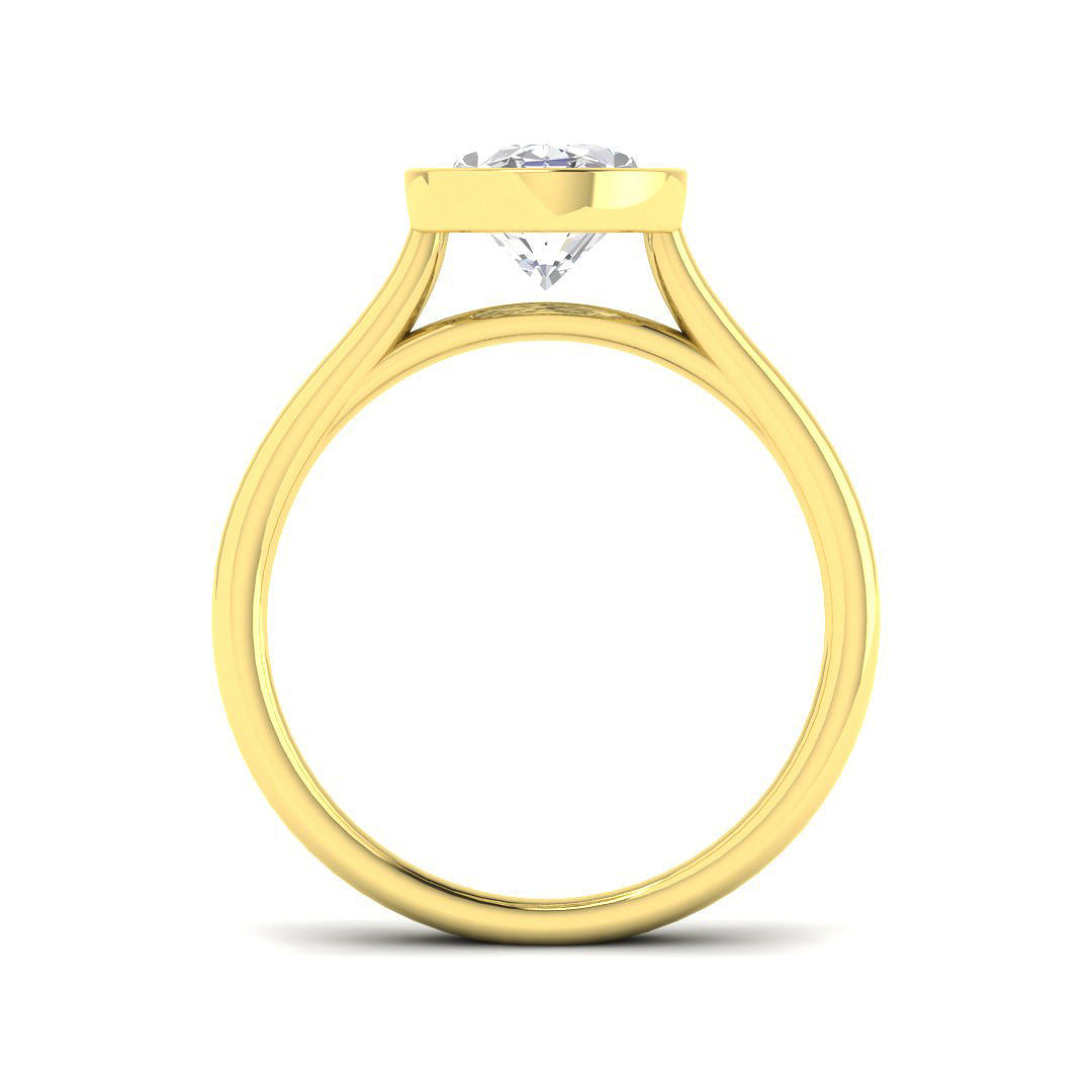 9ct Yellow Gold 2.53ct Laboratory Grown CVD Ring