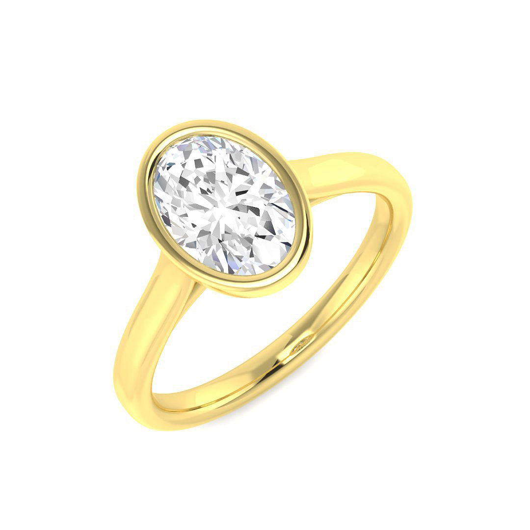 9ct Yellow Gold 1.64ct Laboratory Grown CVD Ring