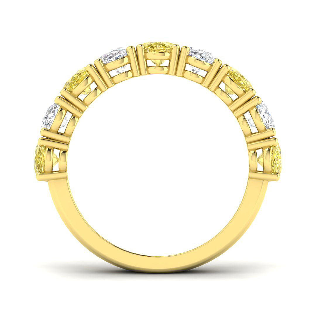 9ct Yellow Gold 4.11ct Laboratory Grown CVD Ring