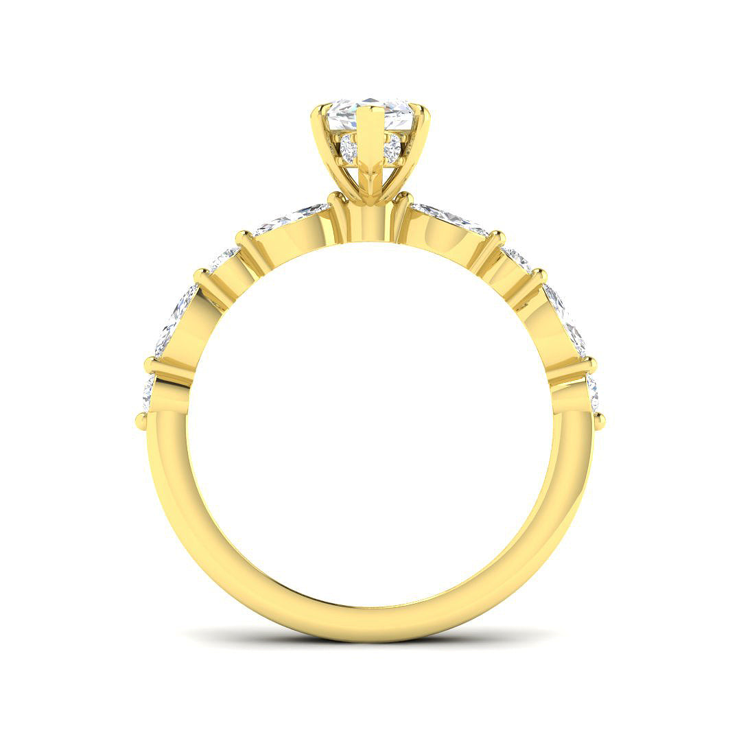 9ct Yellow Gold 1.51ct E VS2 Laboratory Grown CVD Ring