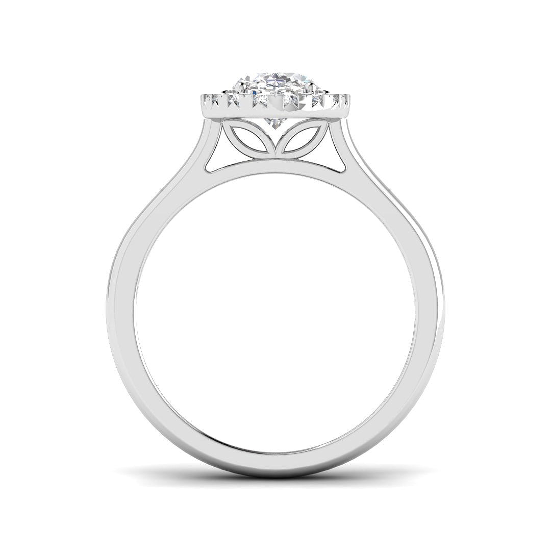 9ct White Gold 1.20ct E VS2 Laboratory Grown CVD Ring