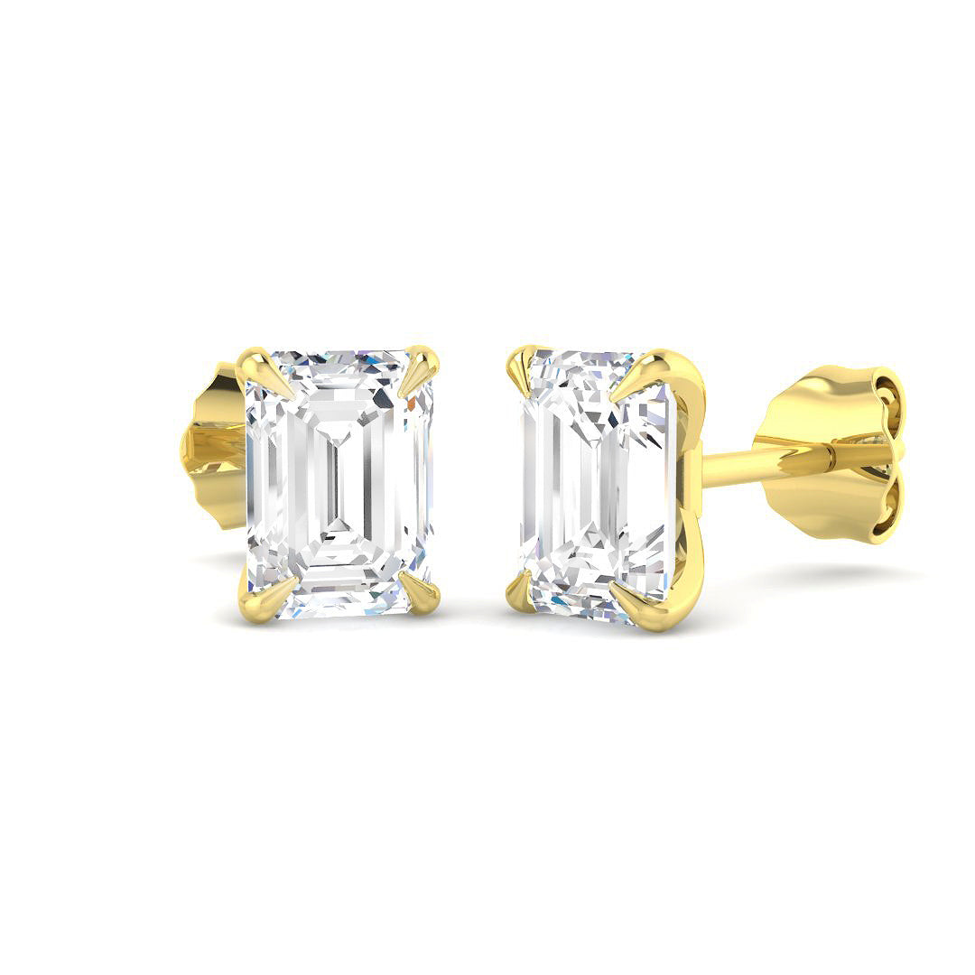 9ct Yellow Gold 2.00ct E VS2 Laboratory Grown CVD Earrings