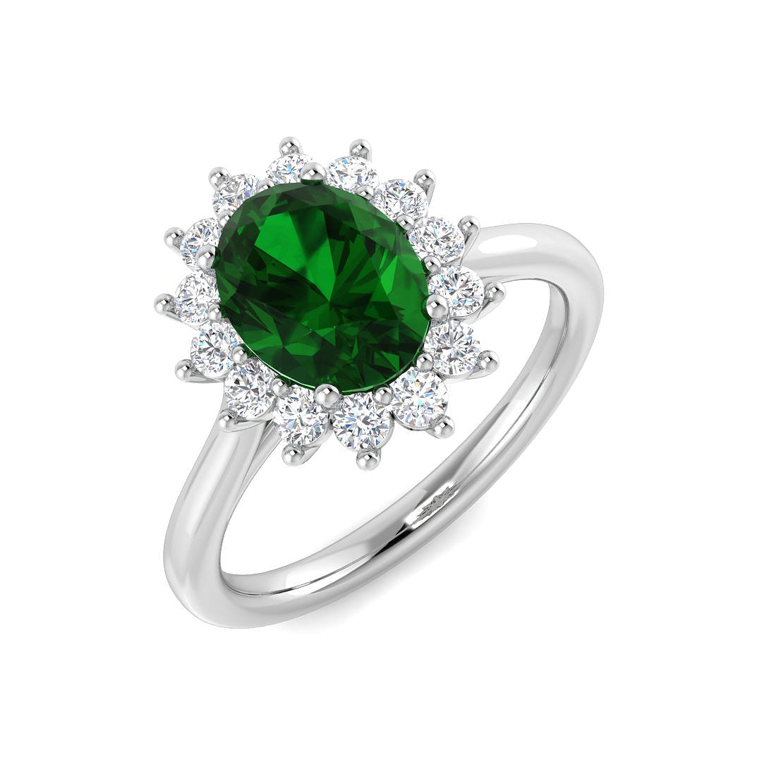 Platinum 1.82ct Emerald Ring