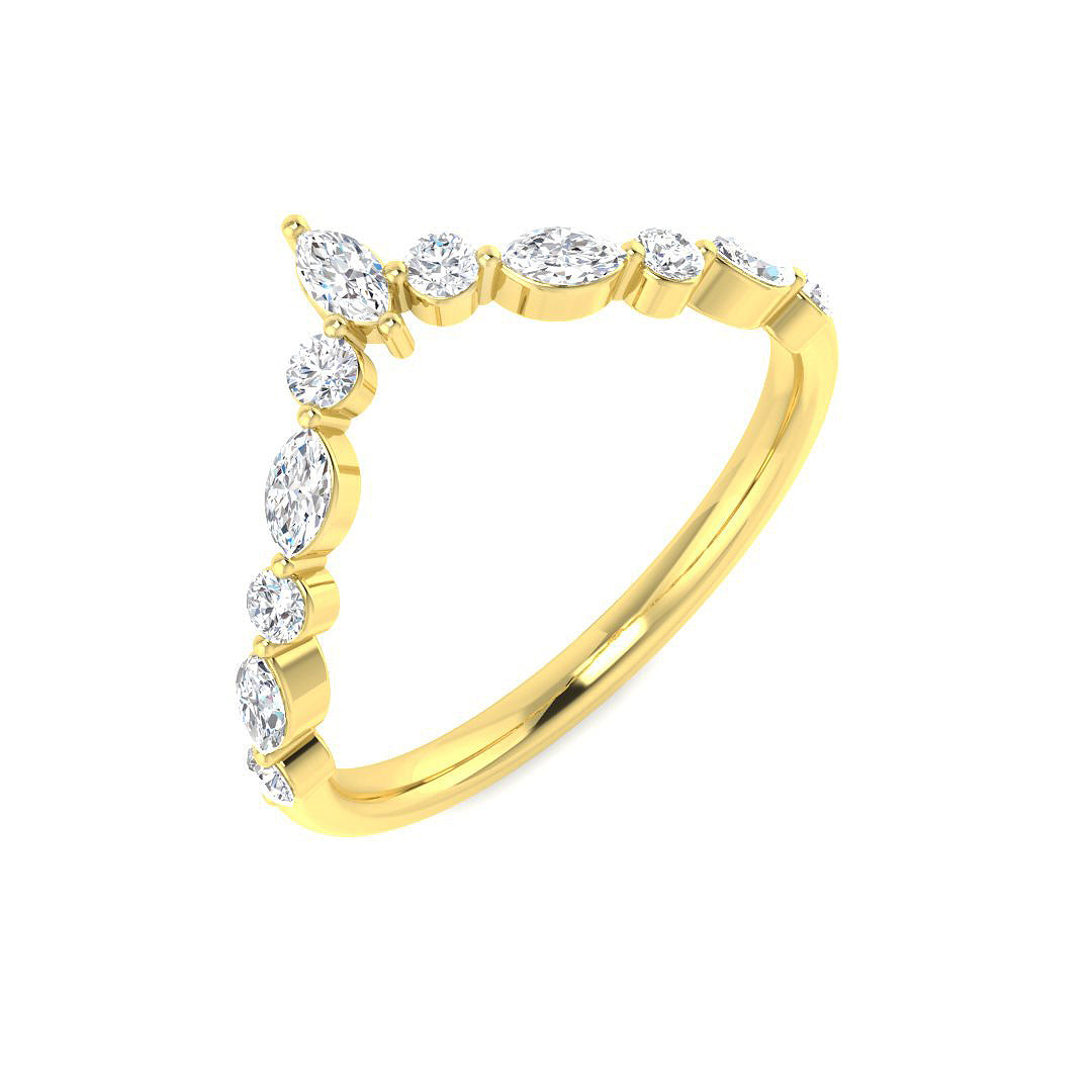 9ct Yellow Gold 0.41ct Diamond Ring