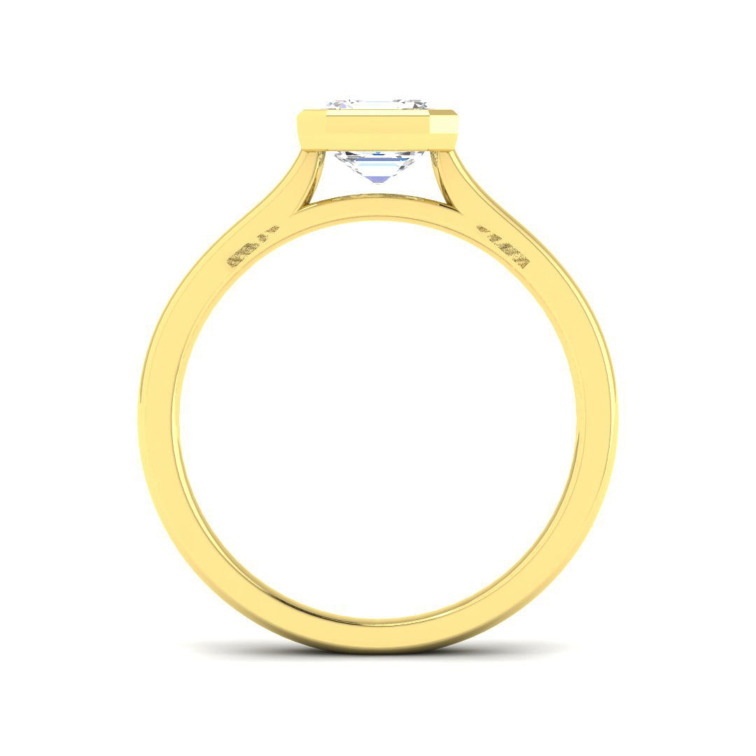 9ct Yellow Gold 1.11ct Laboratory Grown CVD Ring