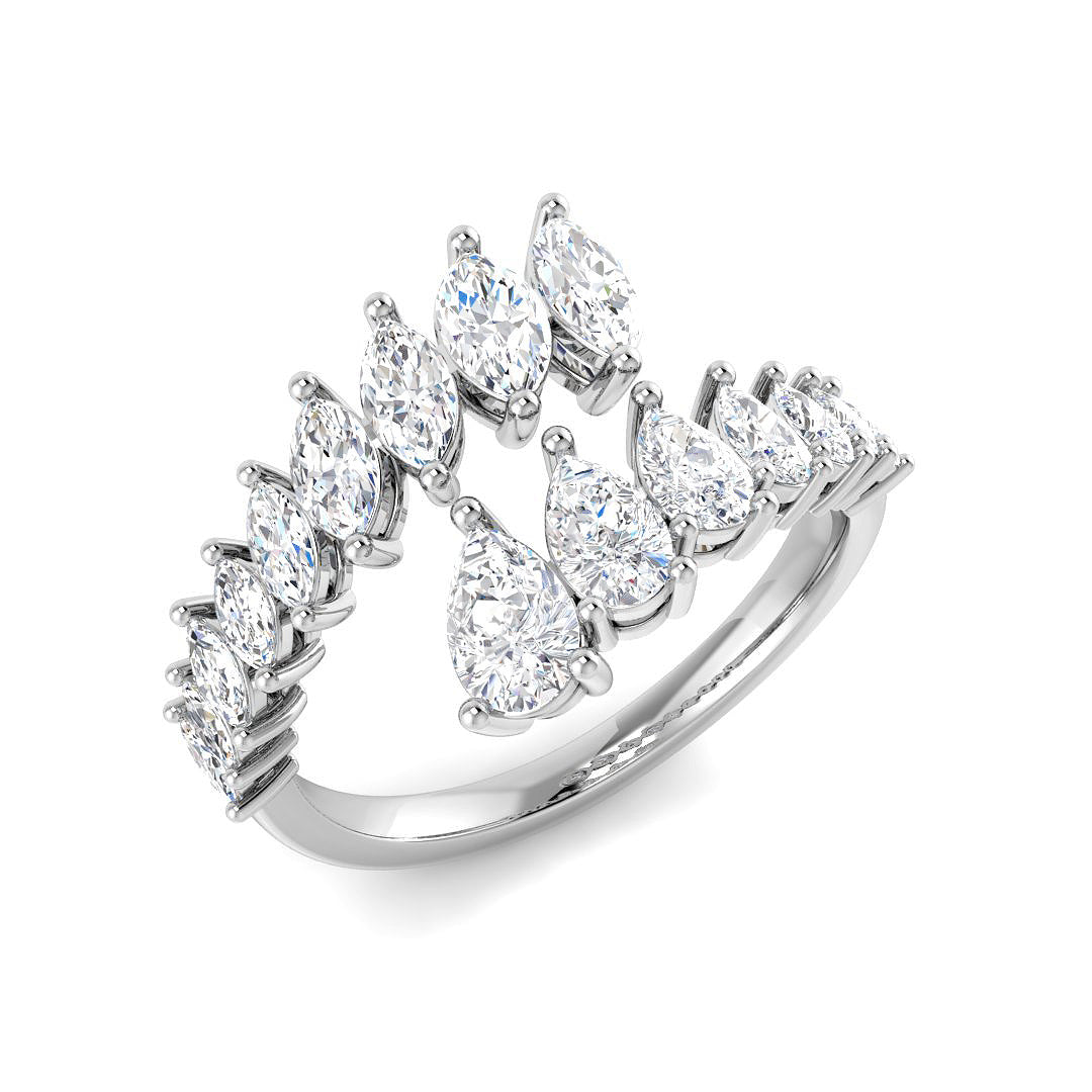 9ct White Gold 1.76ct Laboratory Grown CVD Ring