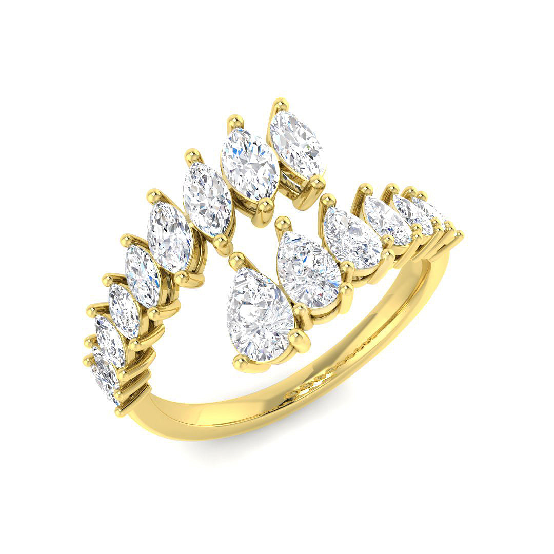 9ct Yellow Gold 1.76ct Laboratory Grown CVD Ring