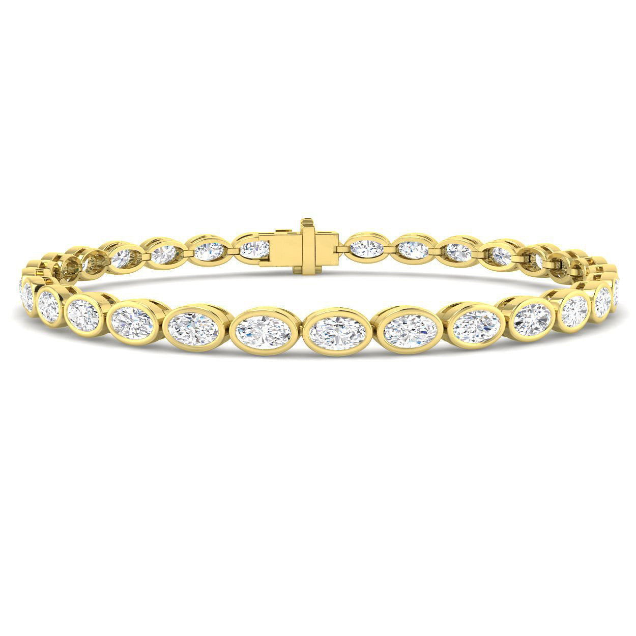 9ct Yellow Gold 5.69ct Laboratory Grown CVD Bracelet