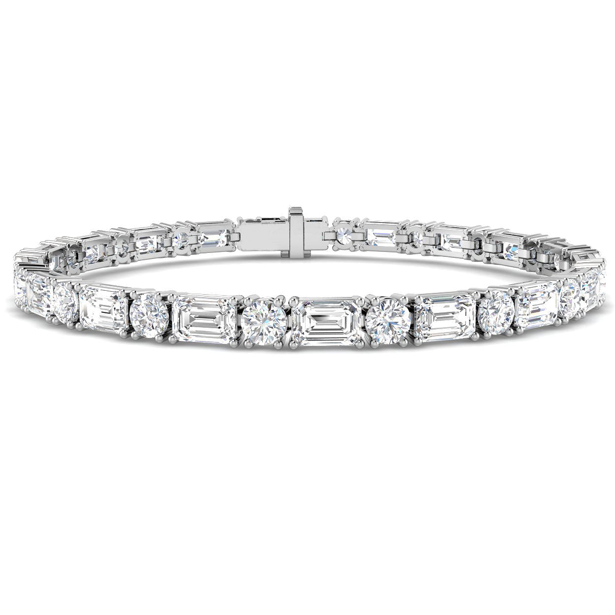 9ct White Gold 16.17ct Laboratory Grown CVD Bracelet