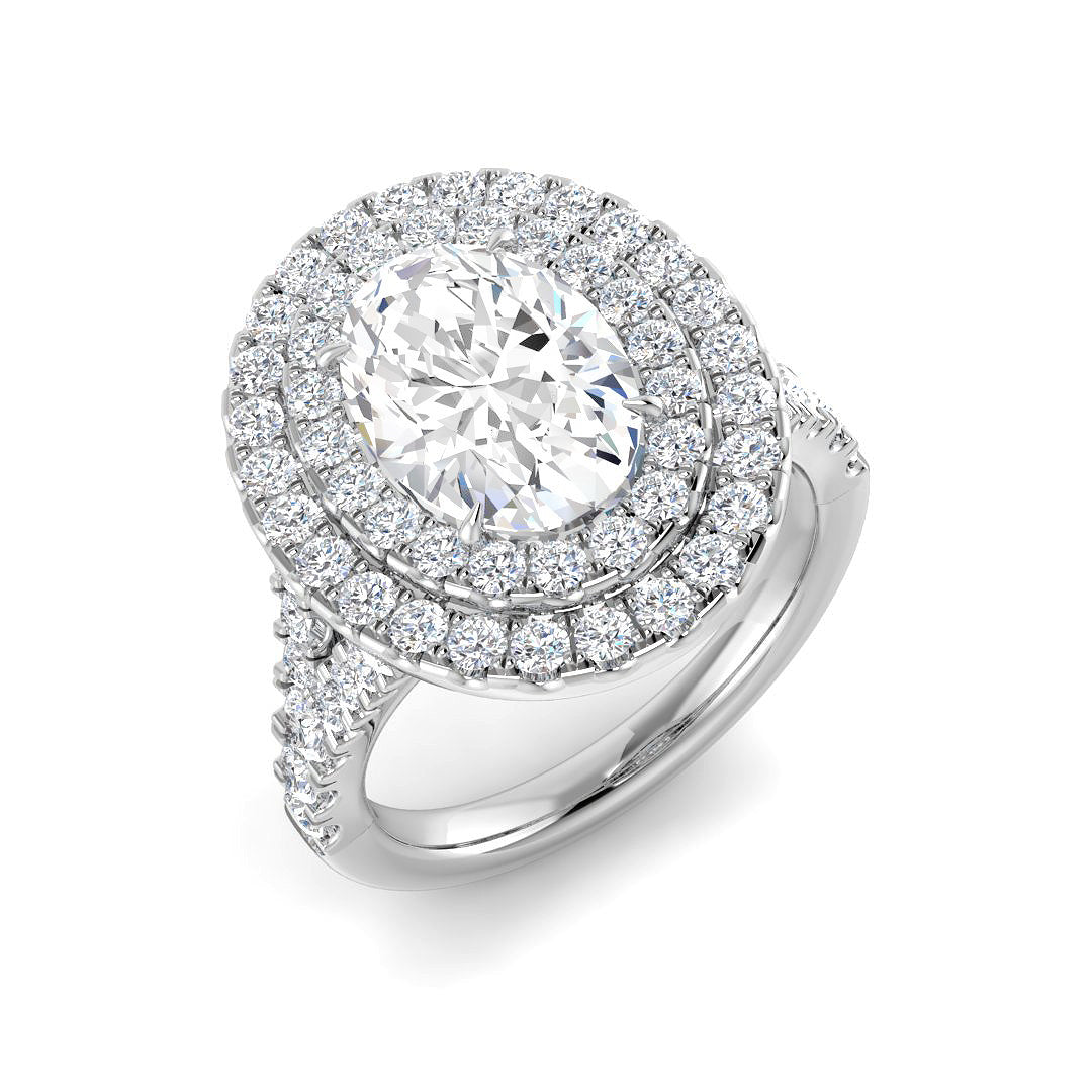 Platinum 2.30ct E VS2 Laboratory Grown CVD Ring