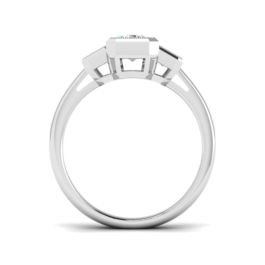 9ct White Gold 1.58ct D VS1 Laboratory Grown CVD Ring