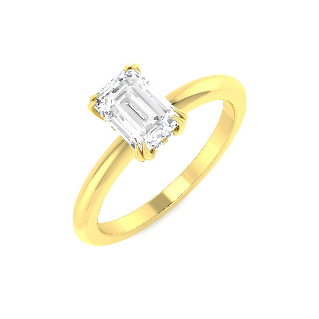 18ct Yellow Gold 1.04ct E VS2 Laboratory Grown CVD Ring