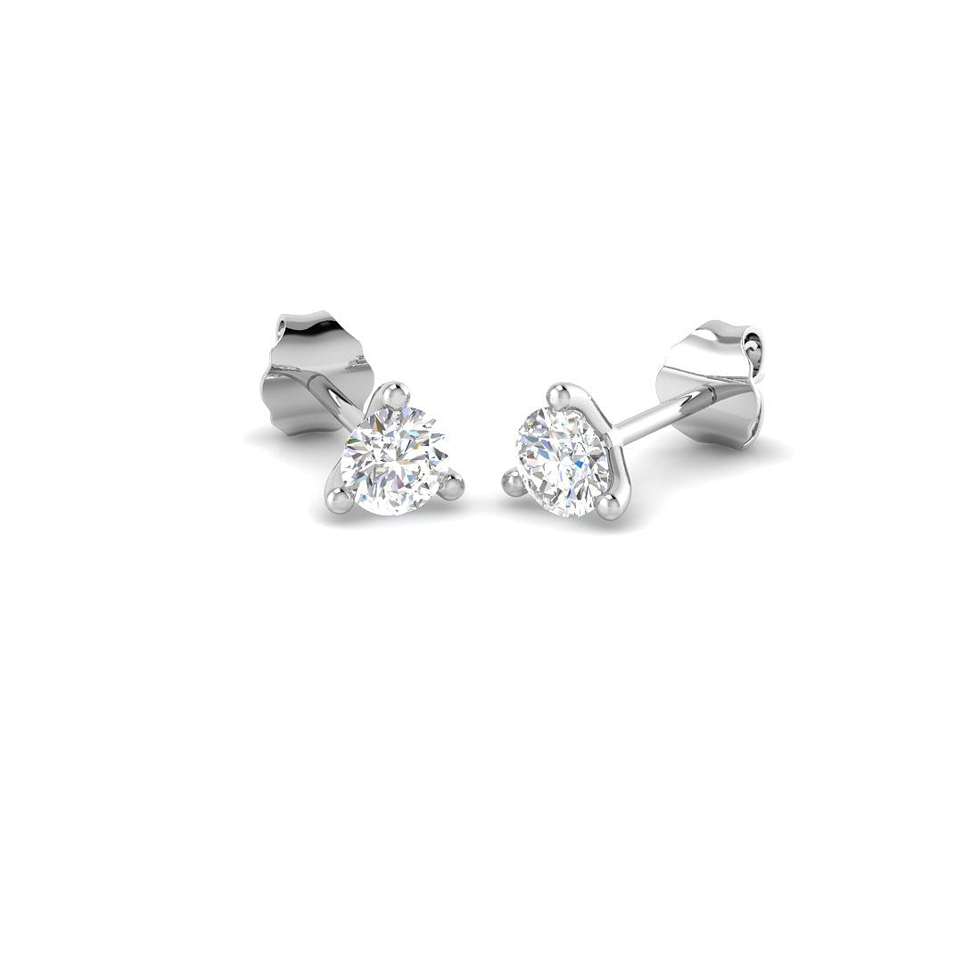 9ct White Gold 0.58ct Laboratory Grown CVD Earrings