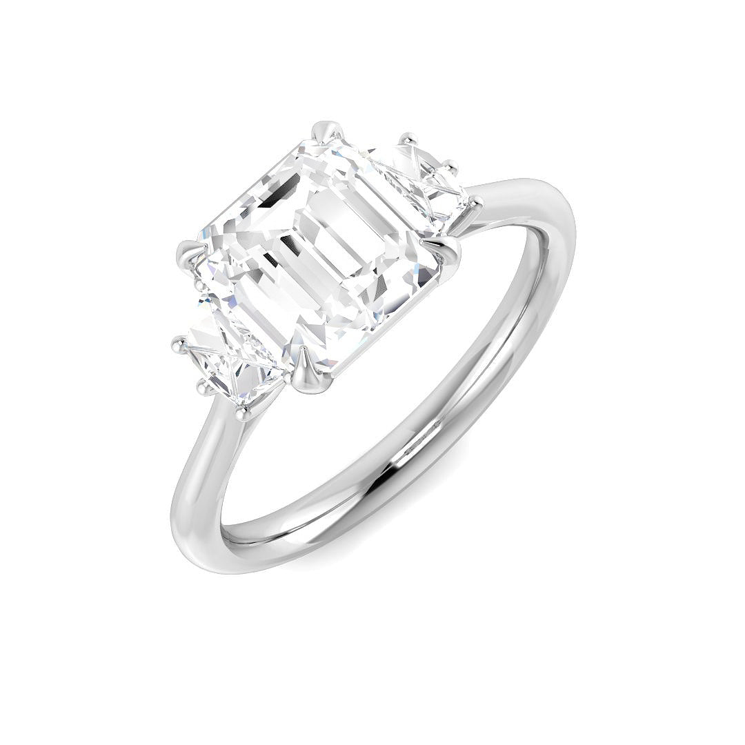 Platinum 2.36ct Laboratory Grown CVD Ring