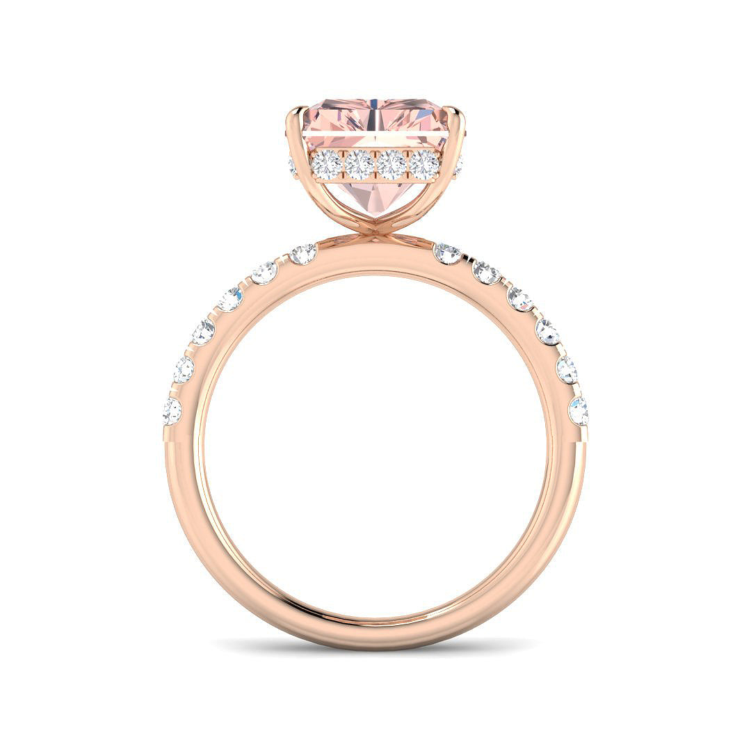 18ct Rose Gold 6.66ct Laboratory Grown Lab Pink Diamond Ring