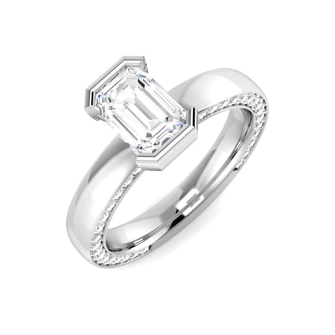 9ct White Gold 1.77ct D VS2 Laboratory Grown CVD Ring