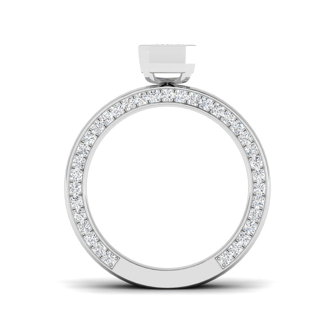 9ct White Gold 1.77ct D VS2 Laboratory Grown CVD Ring