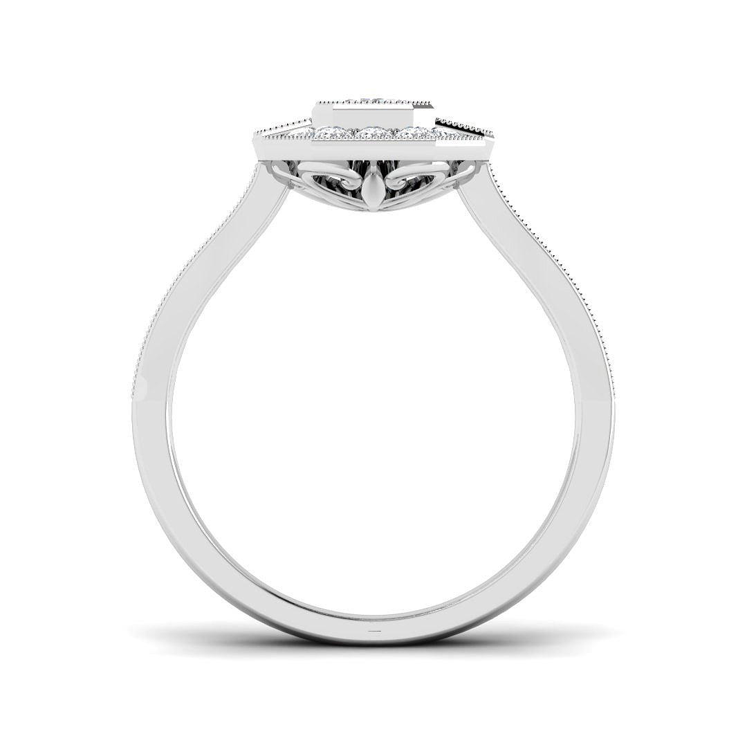9ct White Gold 1.43ct Laboratory Grown CVD Ring
