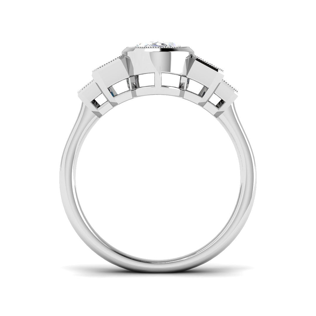 9ct White Gold 1.74ct E VS1 Laboratory Grown CVD Ring