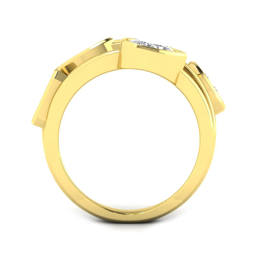 9ct Yellow Gold 2.39ct Laboratory Grown CVD Ring