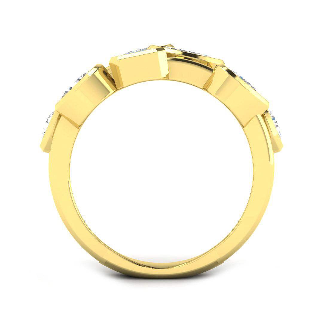 9ct Yellow Gold 2.08ct Laboratory Grown CVD Ring