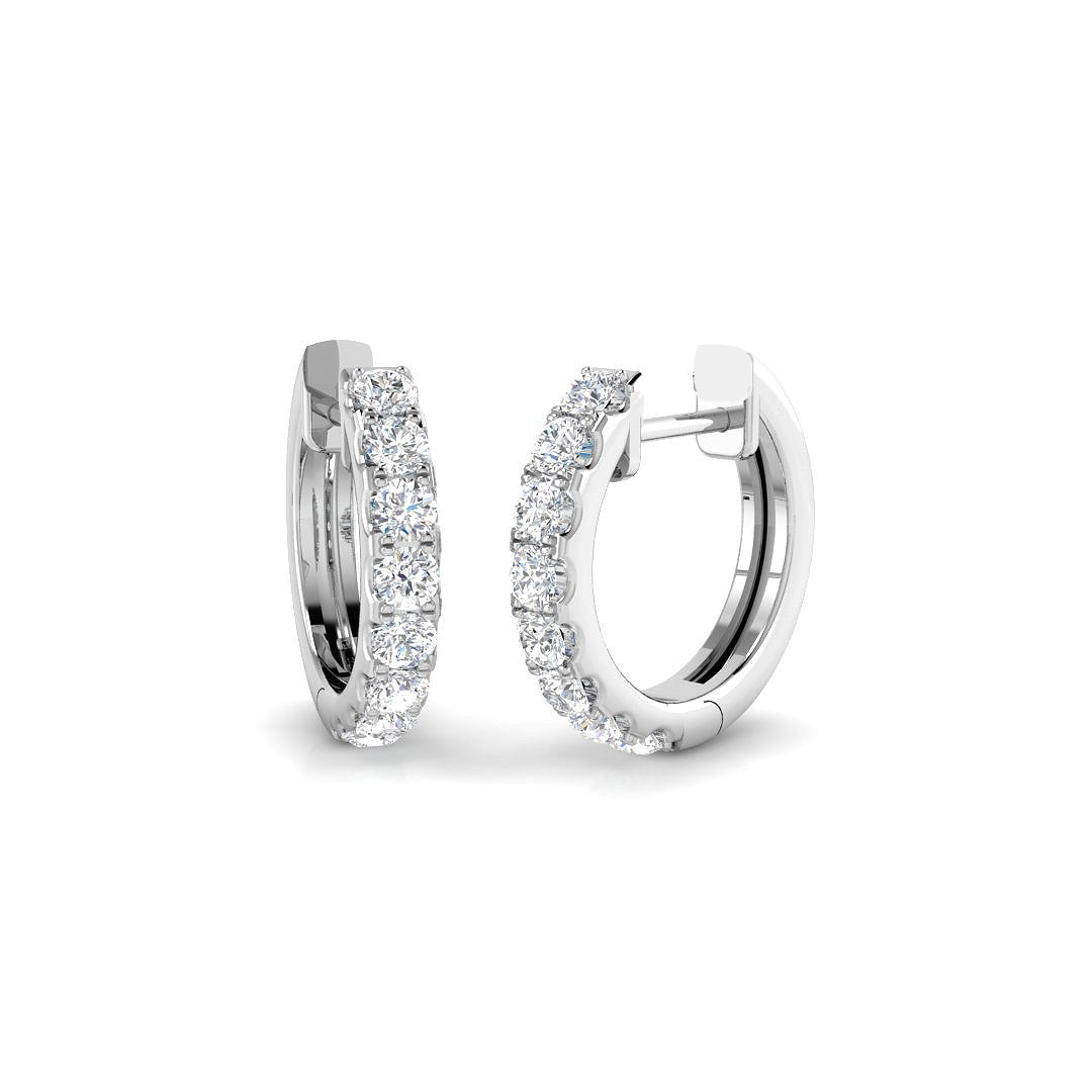 9ct White Gold 0.62ct Laboratory Grown CVD Earrings